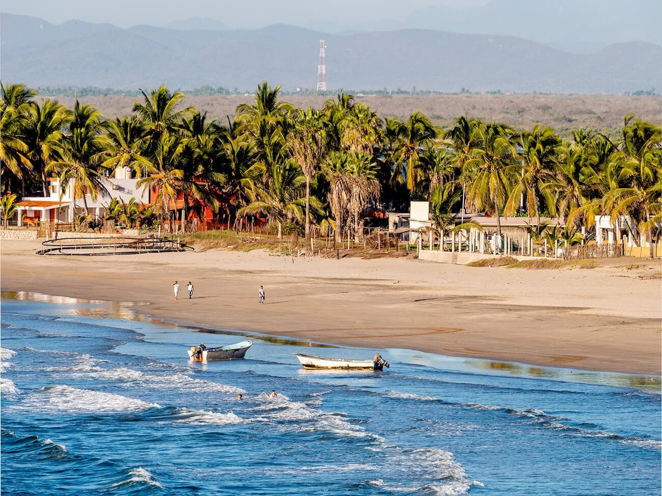 Bars of Piaxtla beach