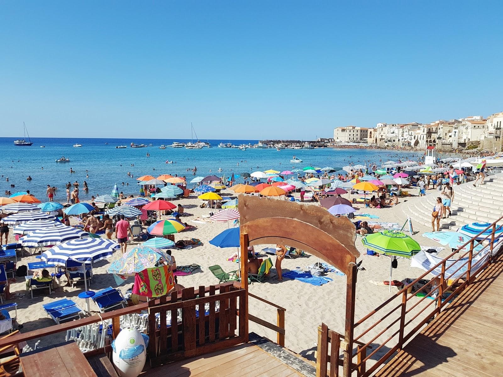 Cefalu beach