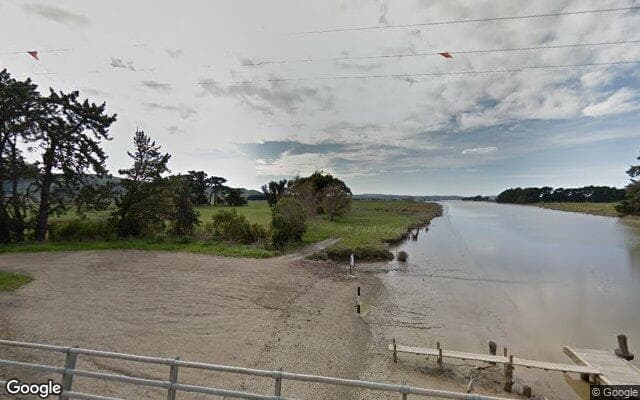 Porangahau River at Estuary Bridge